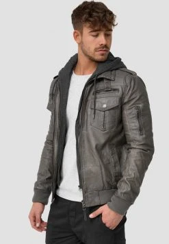 INDICODE JEANS AARON - Veste En Similicuir - Dark Grey 8 INDICODE JEANS AARON - Veste En Similicuir - Dark Grey -INDICODE Ventes 016efd3f26524959a9ba4587bededa55