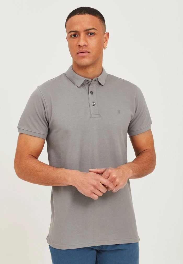 INDICODE JEANS IDREBBERT - Polo - Light Grey 1 INDICODE JEANS IDREBBERT - Polo - Light Grey