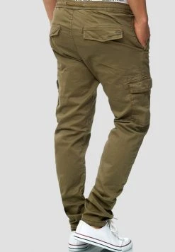 INDICODE JEANS BROADWICK - Pantalon Cargo - Army -INDICODE Ventes 0204c3c3e578440bb2390b059aec350c