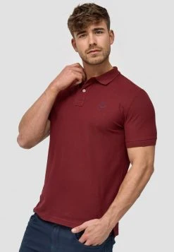 INDICODE JEANS WADIM - Polo - Bordeaux -INDICODE Ventes 04a53d44f5a142269b94b9c54dd865f1
