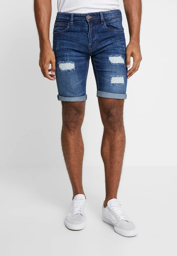 KADEN HOLES - Short en jean - medium indigo INDICODE JEANS KADEN HOLES - Short En Jean - Medium Indigo -INDICODE Ventes 06633859029c4d8f963857d80e8dd083