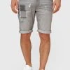 INDICODE JEANS ROBERTS - Short En Jean - Lt Grey