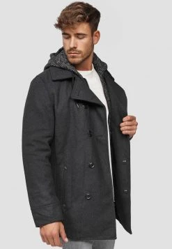 INDICODE JEANS Manteau Court - Anthracite -INDICODE Ventes 07e38285c753447eb7d06cf5b4adffb9