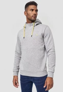 INDICODE JEANS AVELINE - Sweat à Capuche - Lt Grey Mix -INDICODE Ventes 0aa6e1ad8f39472b91110ed008fac7c2