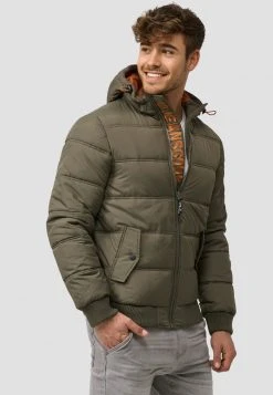 INDICODE JEANS ADRIAN - Veste D'hiver - Army -INDICODE Ventes 0ab0e1d0a47f4c33a7031f4b3c5a020c