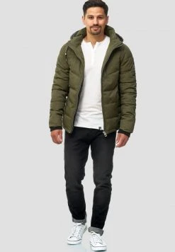 INDICODE JEANS CIRCUS - Veste D'hiver - Army -INDICODE Ventes 0e8d24c0c30e4cb8a11a061857f16bf4