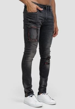 INDICODE JEANS COMPTON - Jeans Skinny - Vintage Black 8 INDICODE JEANS COMPTON - Jeans Skinny - Vintage Black -INDICODE Ventes 10a8d1a9d78b4528b1240e557c253bdd