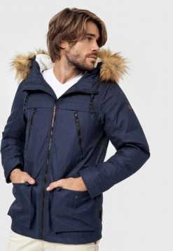 INDICODE JEANS Parka - Navy -INDICODE Ventes 11d5cb9bb97e41d7973bb9d7a062c1a2