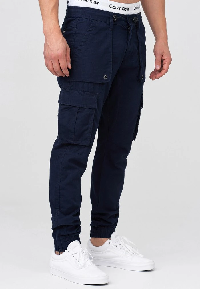 Pantalon cargo - navy INDICODE JEANS Pantalon Cargo - Navy -INDICODE Ventes 13d81f47bb694ed9b1a4195929f60c13