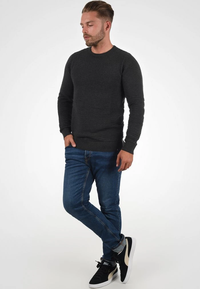 IDACASTA - Pullover - charcoal mix INDICODE JEANS IDACASTA - Pullover - Charcoal Mix -INDICODE Ventes 1409622dd7654782a63493b4499d82b9