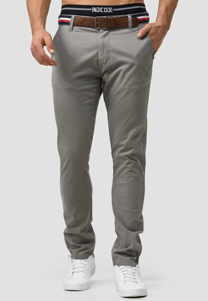 INDICODE JEANS CHERRY - Chino - Light Grey 2 INDICODE JEANS CHERRY - Chino - Light Grey – Image 2