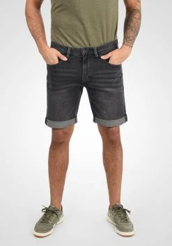 INDICODE JEANS IDQUENTIN - Short En Jean - Dark Grey