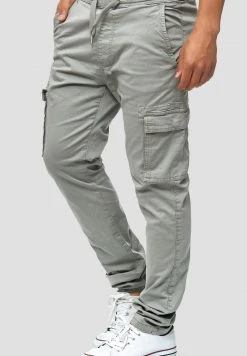 INDICODE JEANS BROADWICK - Pantalon Cargo - Gray -INDICODE Ventes 1a28b94c8f414c14901726adfbf77af2