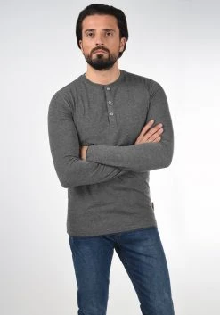 INDICODE JEANS IDGIFFORD - T-shirt à Manches Longues - Gray