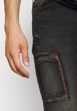 INDICODE JEANS SAVAGE - Jeans Skinny - Vintage Black -INDICODE Ventes 1cd0d06524ec4903a3f59a32ee82b198