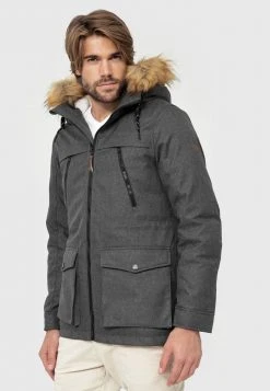 INDICODE JEANS Parka - Charcoal Mix -INDICODE Ventes 1deb0051c0ea46ed9d52a78d797ff783