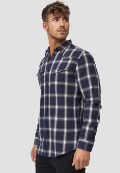 INDICODE JEANS ALTIN - Chemise - Navy -INDICODE Ventes 2016cafd2ef6410d84f0b7256e6b4089