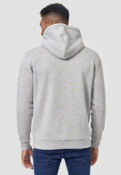 INDICODE JEANS AVELINE - Sweat à Capuche - Lt Grey Mix -INDICODE Ventes 25c0671b98134661bed97710cb0471c9