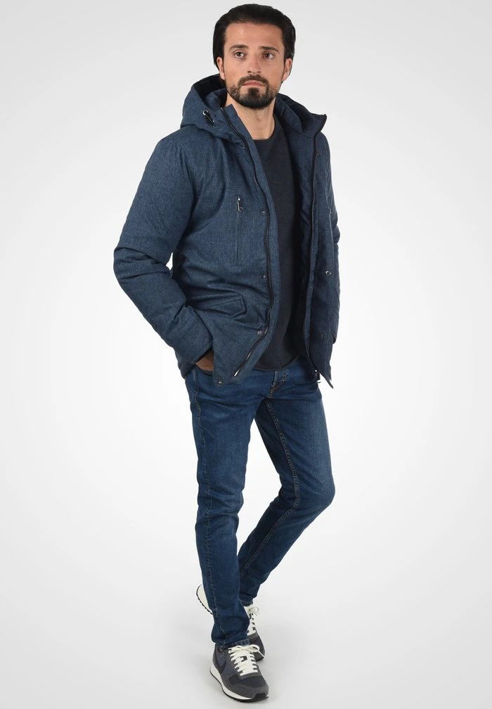 SCIPIO - Veste d'hiver - navy mix INDICODE JEANS SCIPIO - Veste D'hiver - Navy Mix -INDICODE Ventes 269606f00ca74167a827b660902677da