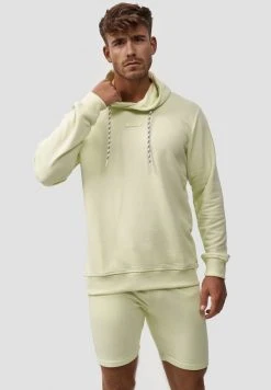 INDICODE JEANS BENTLEY - Sweat à Capuche - Lime Cream -INDICODE Ventes 280fa04d9b9b4658849f587aa711b042