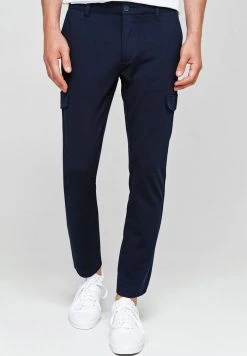 INDICODE JEANS SUPER STRETCH ECKHART - Pantalon Cargo - Navy