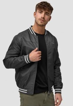 INDICODE JEANS MANOS - Blouson Bomber - Raven -INDICODE Ventes 2d346273f64a40b8ad5239cd975b5924