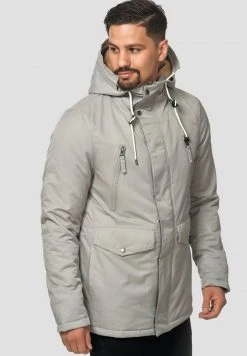 INDICODE JEANS Parka - Light Grey -INDICODE Ventes 2e8a90c447124b95bf9d28413c814e73