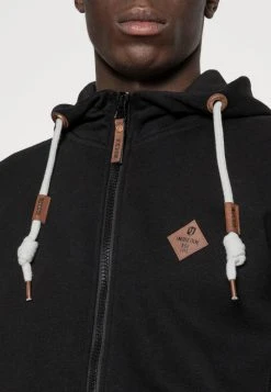 INDICODE JEANS QUINBY - Sweat à Capuche Zippé - Black -INDICODE Ventes 3054f6973af34aa9adc9efabb3ccba19