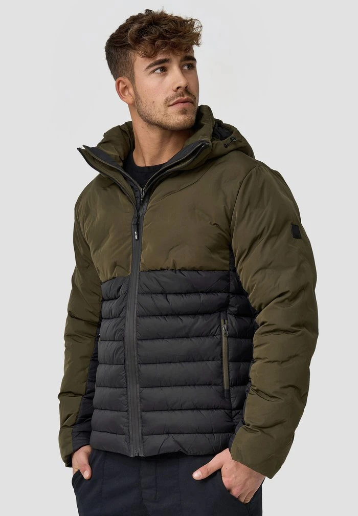 INDICODE JEANS MURILLO - Veste D'hiver - Army 1 INDICODE JEANS MURILLO - Veste D'hiver - Army