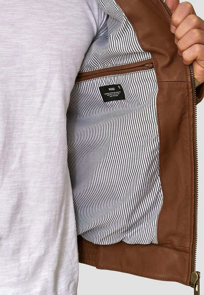 INDICODE JEANS GERMO - Veste En Cuir - Camel 6 INDICODE JEANS GERMO - Veste En Cuir - Camel – Image 6