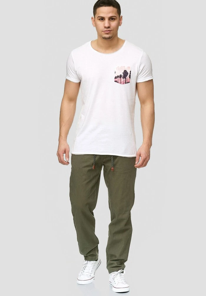 INDICODE JEANS BOULWARE - Pantalon Classique - Army 2 INDICODE JEANS BOULWARE - Pantalon Classique - Army – Image 2