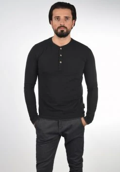INDICODE JEANS IDGIFFORD - T-shirt à Manches Longues - Black