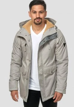 INDICODE JEANS Parka - Light Grey