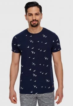 INDICODE JEANS MCFARLAND - T-shirt Imprimé - Navy
