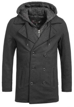INDICODE JEANS Manteau Court - Anthracite -INDICODE Ventes 3a2b30344ab94f3f9518101a178453af