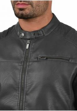 INDICODE JEANS IDJUNCTION - Veste En Similicuir - Dark Grey -INDICODE Ventes 3a70e2ae35da46cc9d1f38c4bd5b4cff