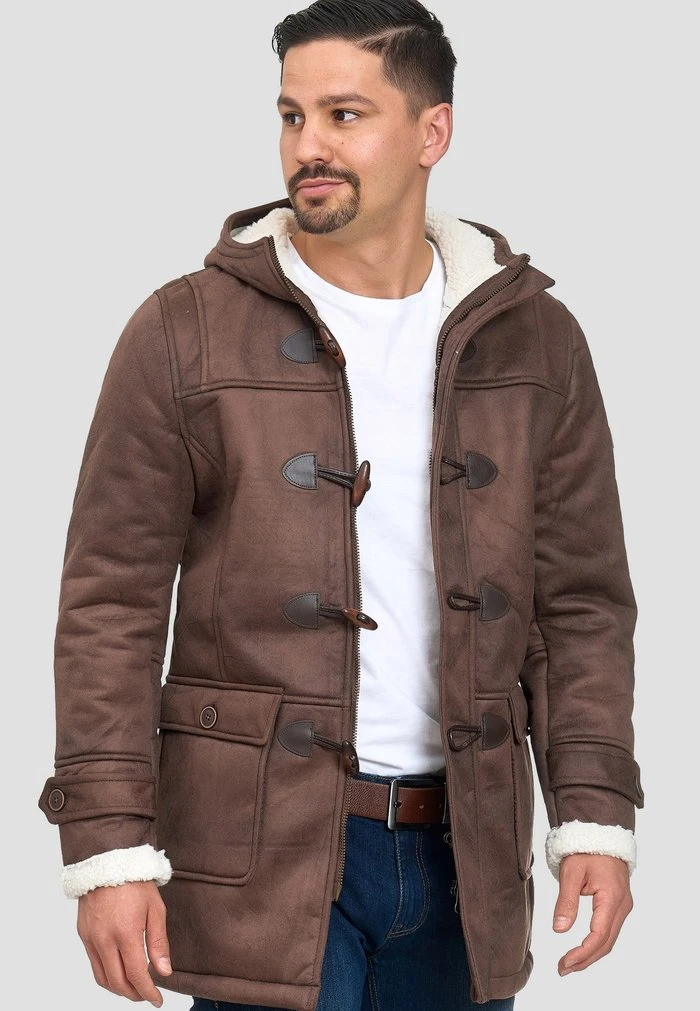 INDICODE JEANS Veste D'hiver - Mottled Brown 4 INDICODE JEANS Veste D'hiver - Mottled Brown – Image 4