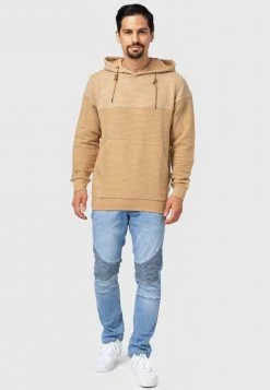 INDICODE JEANS SAUNDERS - Sweat à Capuche - Cornstalk -INDICODE Ventes 400b11d45c1a4b25900451e6ddb010b2