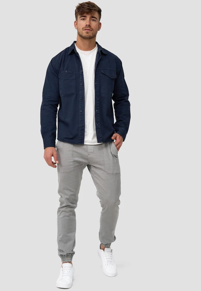 LANGARM - Chemise - navy INDICODE JEANS LANGARM - Chemise - Navy -INDICODE Ventes 41c08ab37a8e40ea9bf64128a8792aca