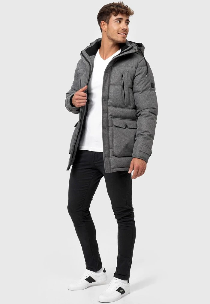 TUSCON - Veste d'hiver - grey mix INDICODE JEANS TUSCON - Veste D'hiver - Grey Mix -INDICODE Ventes 425ab3fcbd67413bba424c9c2476000b
