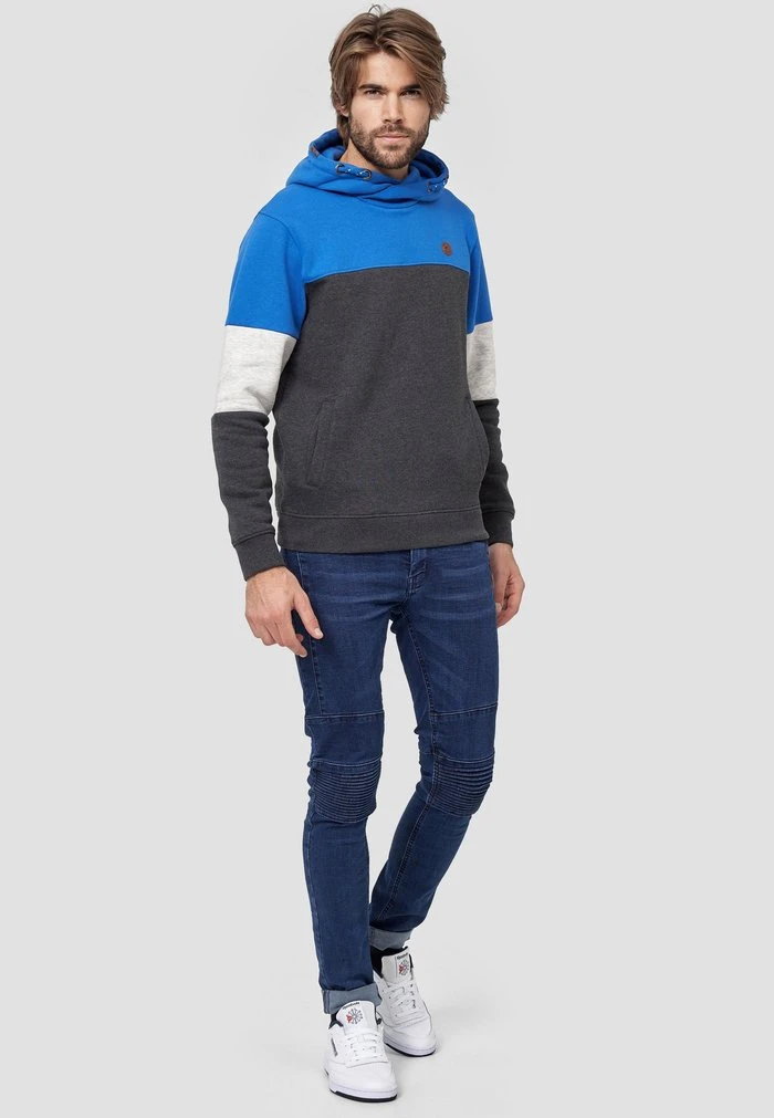 OLSON - Sweat à capuche - baleine blue INDICODE JEANS OLSON - Sweat à Capuche - Baleine Blue -INDICODE Ventes 466947ba2fd64694a7396e3b1a8e5319