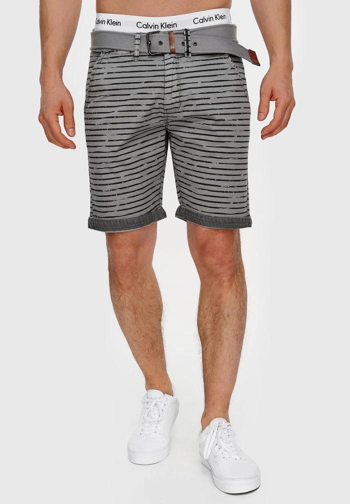 INDICODE JEANS ARROYO - Short - Lt Grey 1 INDICODE JEANS ARROYO - Short - Lt Grey