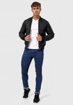 INDICODE JEANS HICKMAN - Blouson Bomber - Black -INDICODE Ventes 47f4ac88e4024a38a00f608157968d6a