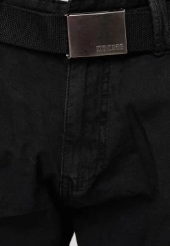 INDICODE JEANS CARGO ABNER - Short - Black -INDICODE Ventes 4b0febe95f4346ebbf86d56868521040