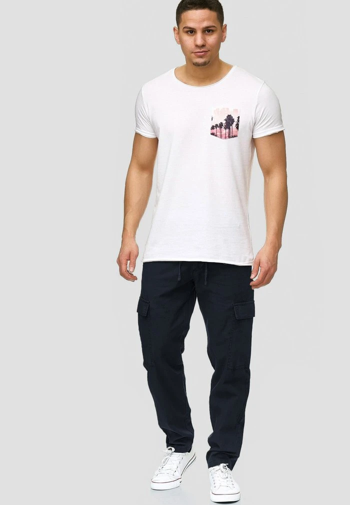 Pantalon cargo - navy INDICODE JEANS Pantalon Cargo - Navy -INDICODE Ventes 4ba0defdee5a4d2faa4d69049b647cf2