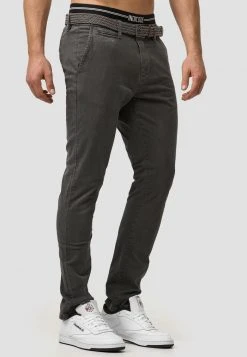 INDICODE JEANS Chino - Dk Grey -INDICODE Ventes 4f64331b56c64c049daeaeeeb5ebdfc8