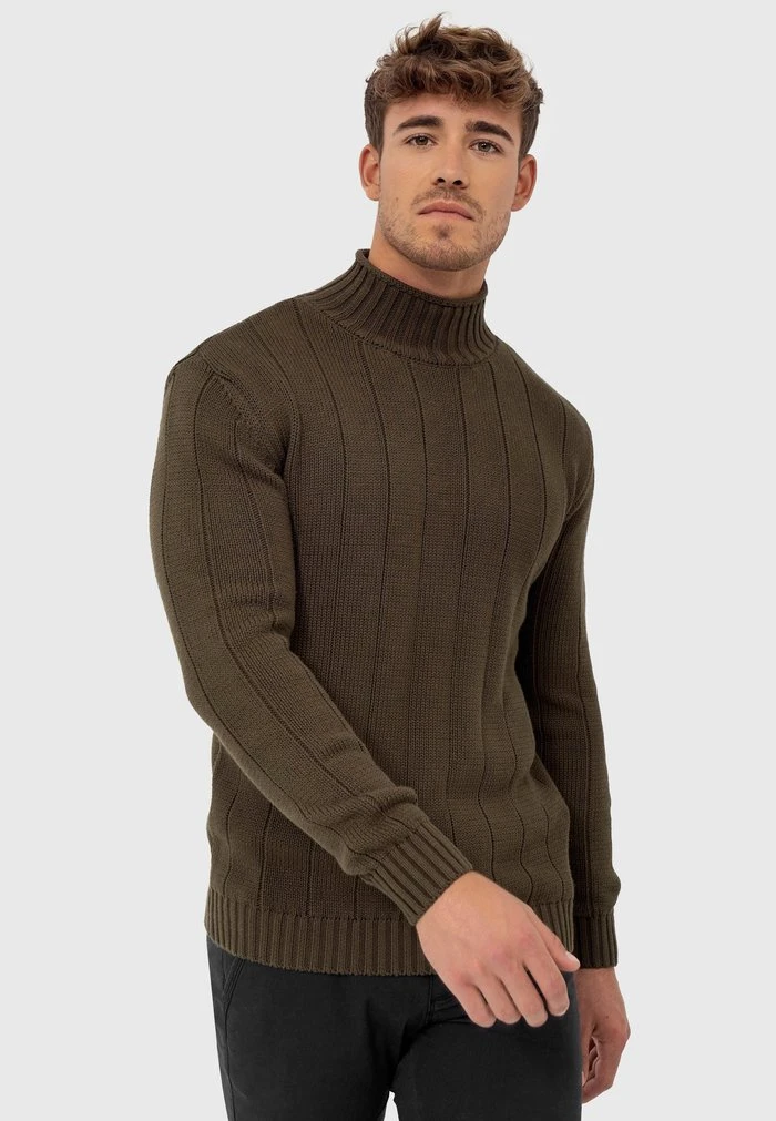 ASPEN - Pullover - army INDICODE JEANS ASPEN - Pullover - Army -INDICODE Ventes 52c0a38105f44e40a822f5b237415635