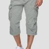 INDICODE JEANS MIT GÜRTEL NICOLAS - Short - Light Grey