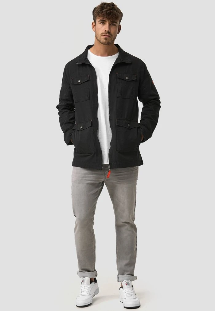 SIMEON - Blouson - black INDICODE JEANS SIMEON - Blouson - Black -INDICODE Ventes 53a3d9eda5f041b6828a23099d22728c