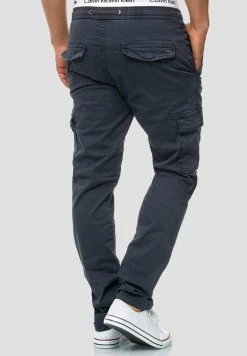 INDICODE JEANS BROADWICK - Pantalon Cargo - Navy -INDICODE Ventes 5531d69096024506b9c9875f5f1845fd